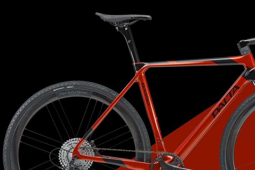 Basso Palta - Lava Red - Campagnolo EKAR 1 x 13, Campagnolo Shamal Carbon - vejl. pris kr. 49.900,-
